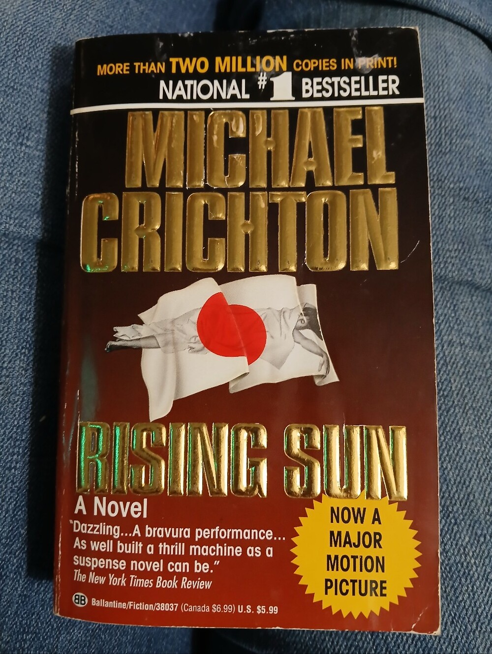 Rising Sun Novel By Michael Crichton Paperback 1992